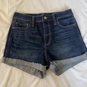 Hollister High-rise Short 3" darkwash jean short - size 28 waist